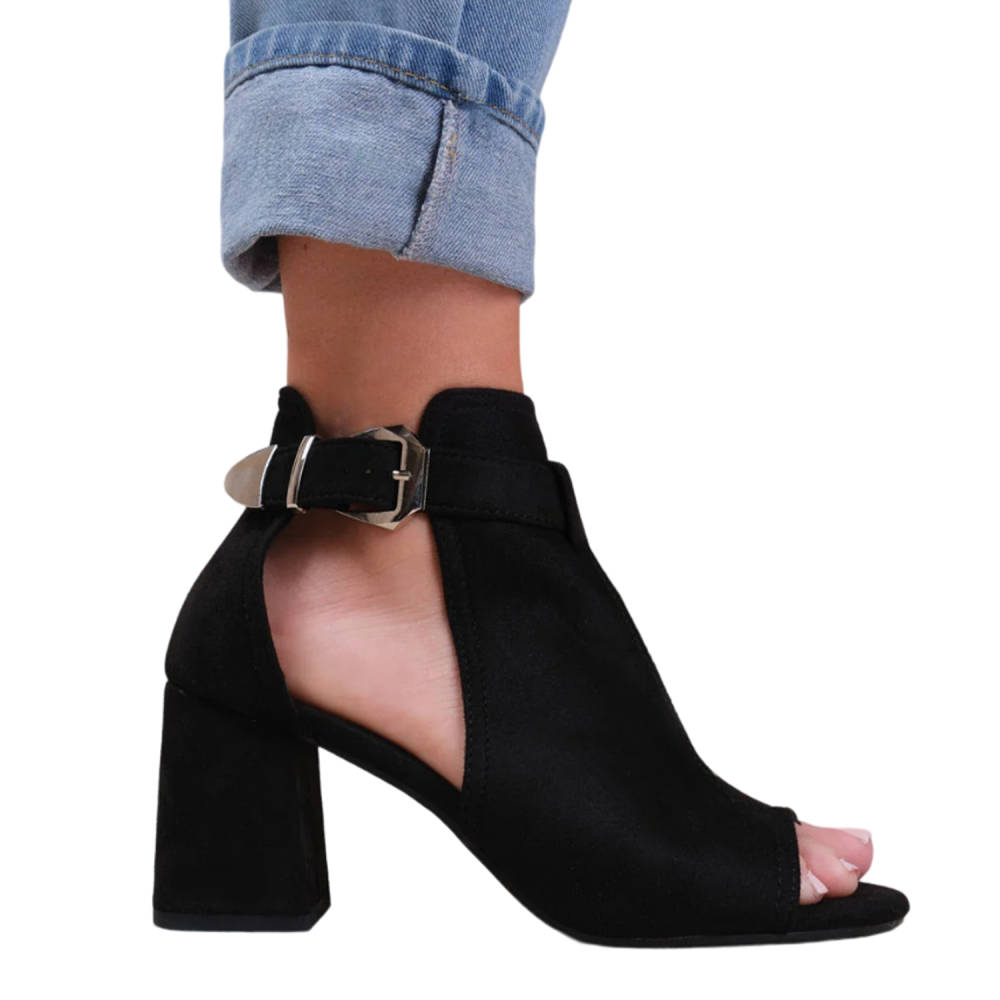 Where s That From Wheres That From Womens Ladies Lisa Suede Open Toe Wide Block Heel Sandals Penningtons