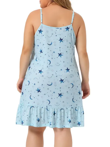Agnes Orinda - Fruit Print Cute Chemise Sleep Dress Nightgown
