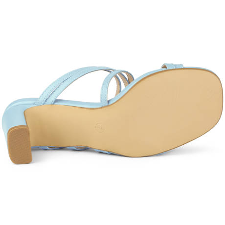 Allegra K- sandales à talon glissé pour femmes