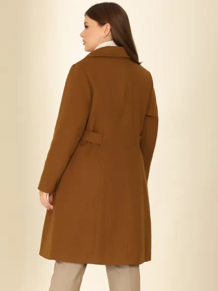 Agnes Orinda - Single Breasted Belted Long Coat