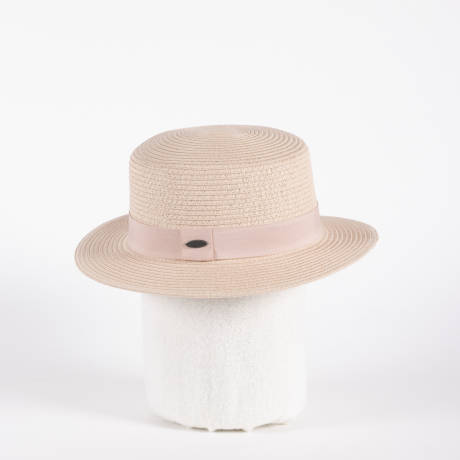 Canadian Hat 1918 - Birba - Boater Hat Color Blocked