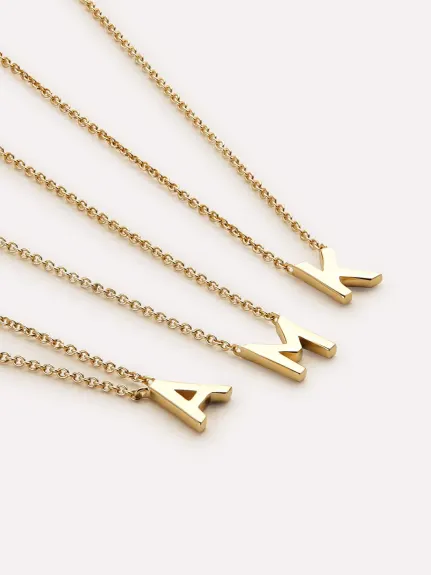 Ana Luisa - Gold Initial Necklace - Letter Necklace - L