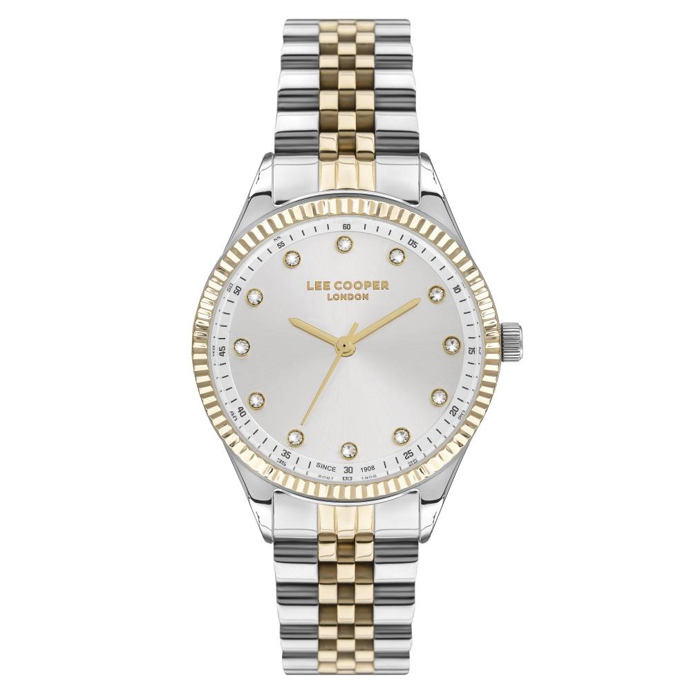 LEE COOPER-Montre Dames Doré 35mm Cadran Blanc