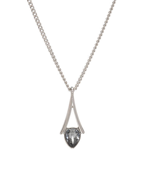 Silvernight crystal Teardrop Pendant Necklace made with Quality Austrian Crystals - MICALLA