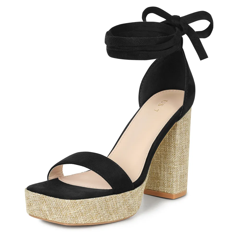 platform square toe heels