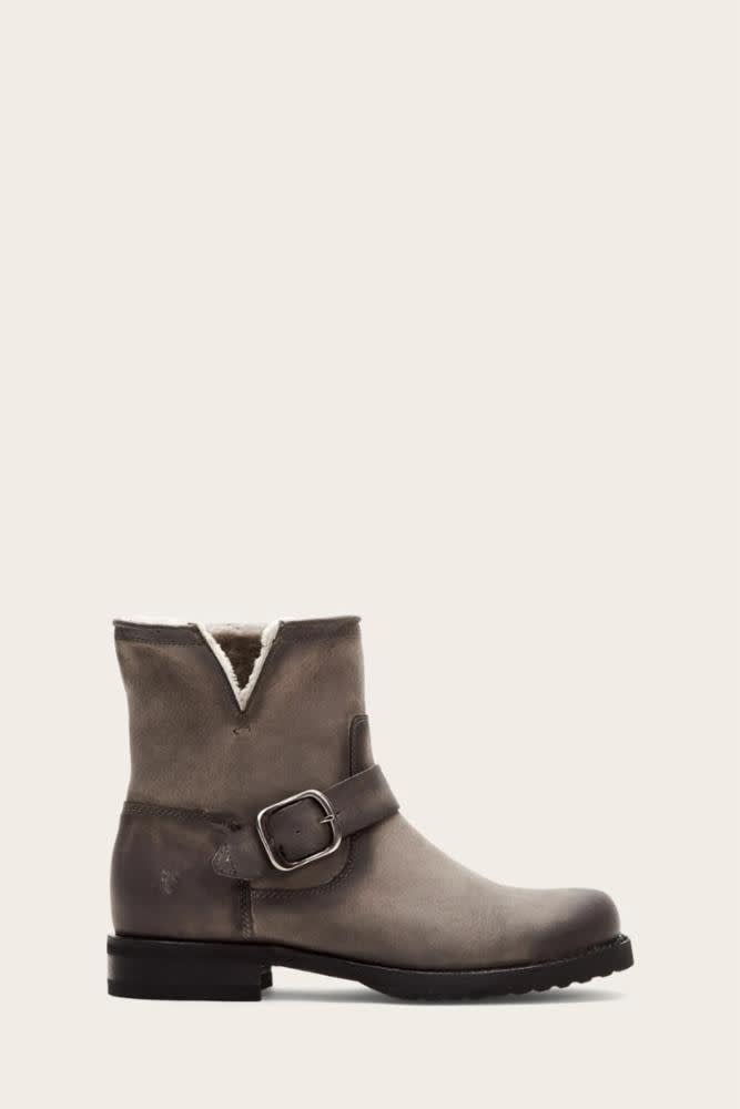 frye veronica shearling boots