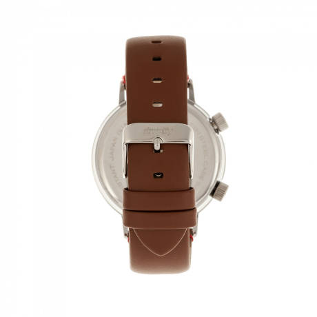 Simplify - La montre à bracelet en cuir 3300 - Marron foncé/Gris