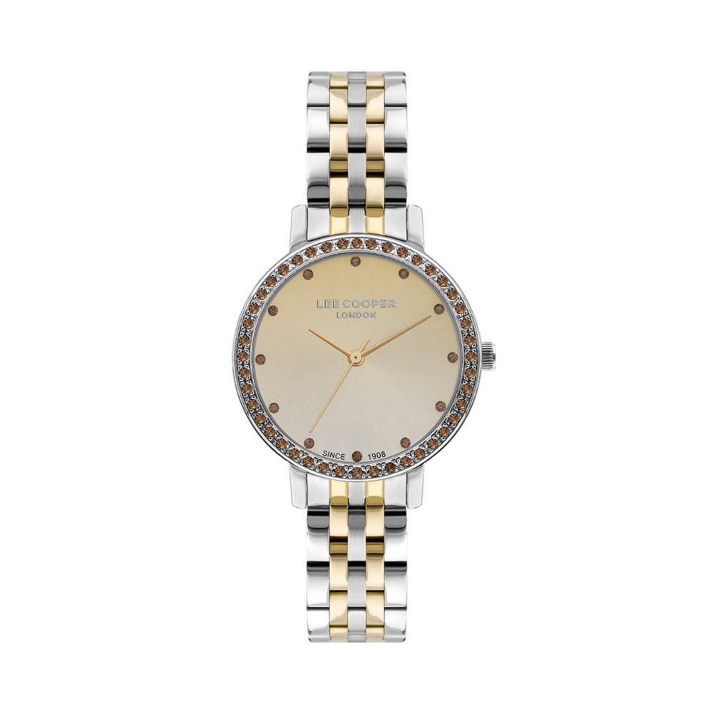 LEE COOPER Women s Silver 34mm watch w Sil Gold Dial Penningtons