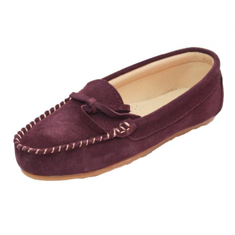 Eastern Counties Leather - Womens/Ladies Suede Moccasins
