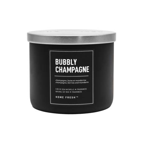 Chandelle en cire de soja Bubbly Champagne - Format 3 mèches