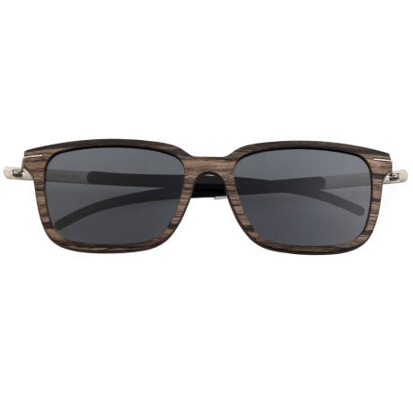 Earth Wood - Doumia Polarized Sunglasses - Zebrawood/Black