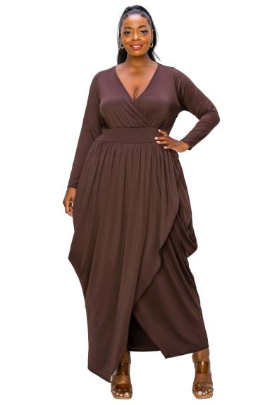 L I V D  - Giuliana Tulip Hem Maxi Dress