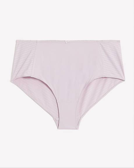 Solid Microfibre and Pointelle Brief with Bow - ti Voglio