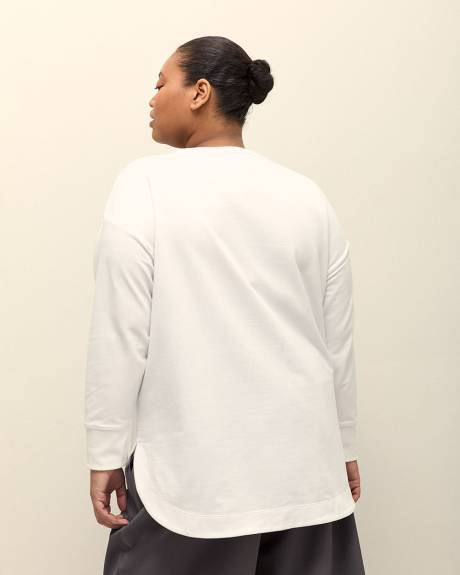 Pull molletonné à col Henley - Active Zone