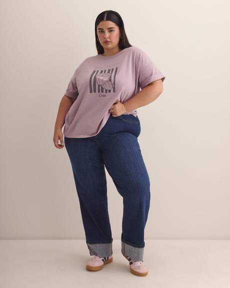 T-shirt col rond, coupe carrée - Essentiels PENN.