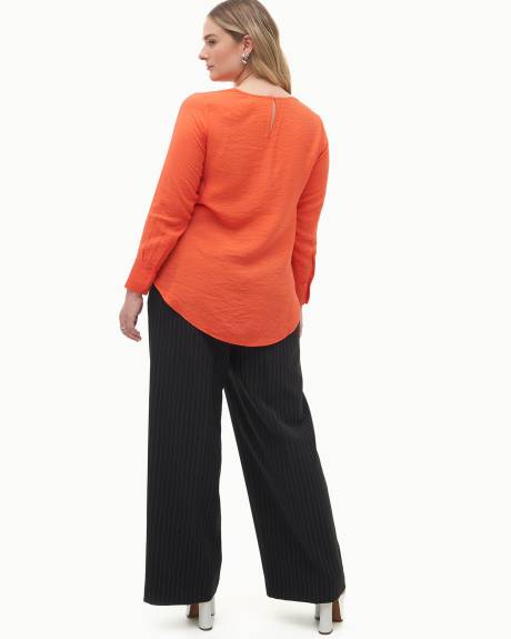Blouse à manches longues, tissu responsable - Addition Elle