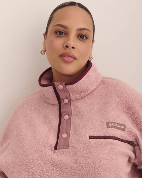 Helvetia Printed Cropped Half-Snap Fleece Pullover - Columbia
