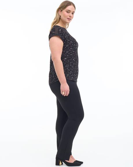 Knit Top with Crochet Details - Addition Elle