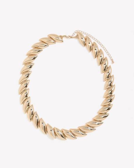 Golden Short Statement Necklace