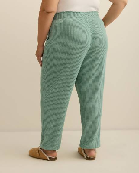 Pantalon de jogging en tricot gaufré brossé - ti Voglio Pantalon de jogging en tricot gaufré brossé - ti Voglio