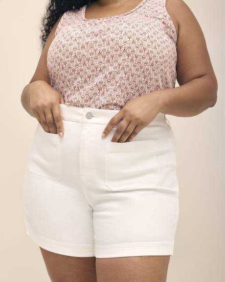 Responsible, Curvy-Fit Fashion Denim Shorts, White Wash - d/C JEANS