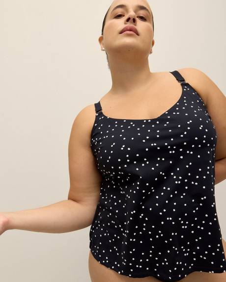 Dotted Tankini Swim Top