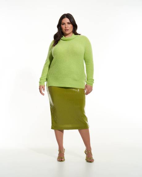Cashmere Blend Turtleneck Sweater - Addition Elle