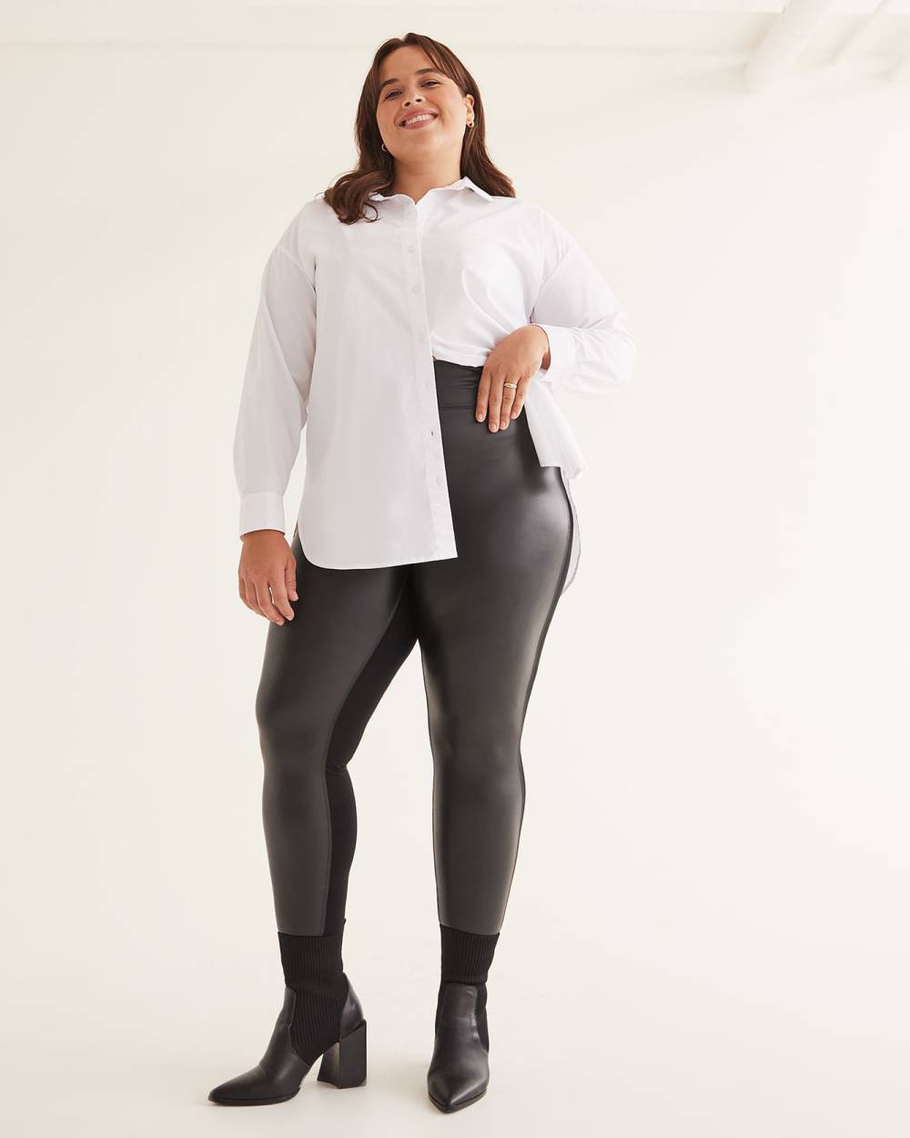 Legging cuir grande taille deals