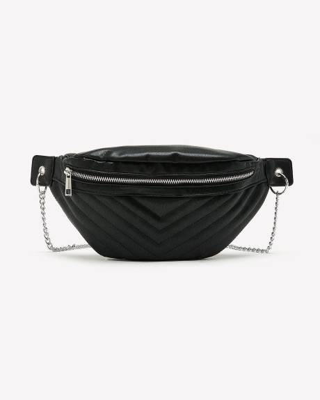 Sac banane à chevron texturé