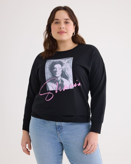 License Sweatshirt with Shania Print