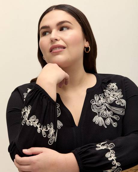 Boho Blouse with Soutache