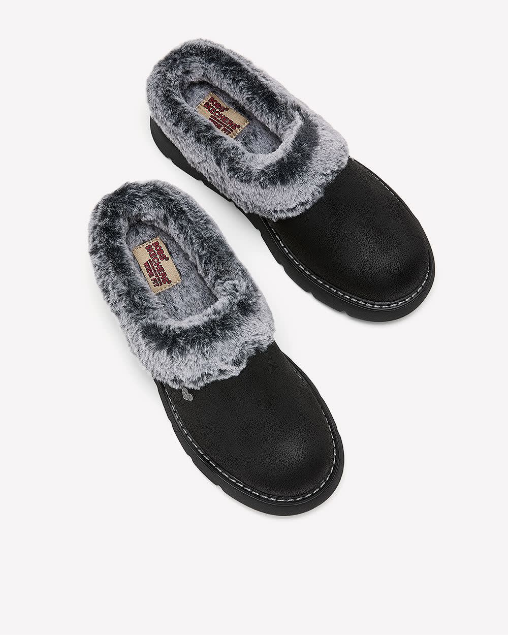 Chaussure-pantoufle noire Keepsake Lite, pied large - Skechers Chaussure-pantoufle noire Keepsake Lite, pied large - Skechers