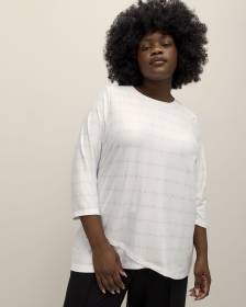 T-shirt asymétrique avec manches trois-quarts - Active Zone