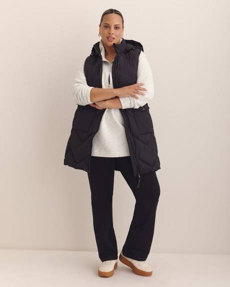 Responsible, Long Hooded Vest - Active Zone