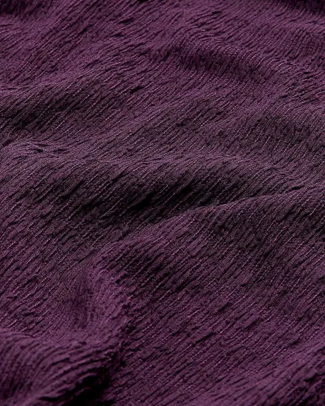 Robe longue empire sans manches, violette
