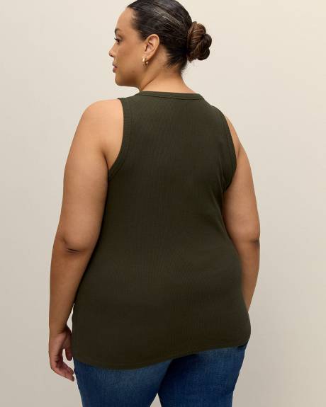 Camisole côtelée à encolure licou - Essentiels PENN.