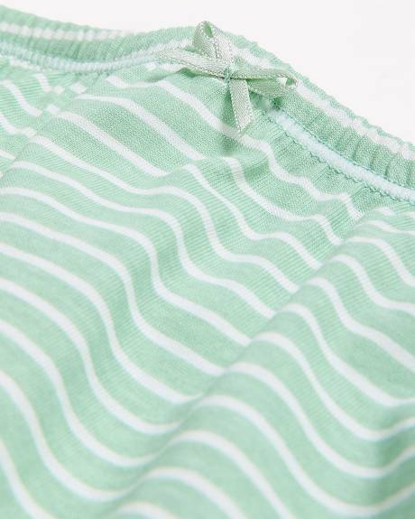 Culotte classique en coton &agrave; rayures - ti Voglio