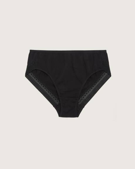 High-Cut Brief with Lace Applique - ti VOGLIO