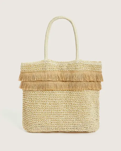 Straw Bag With Fringe - In Every Story