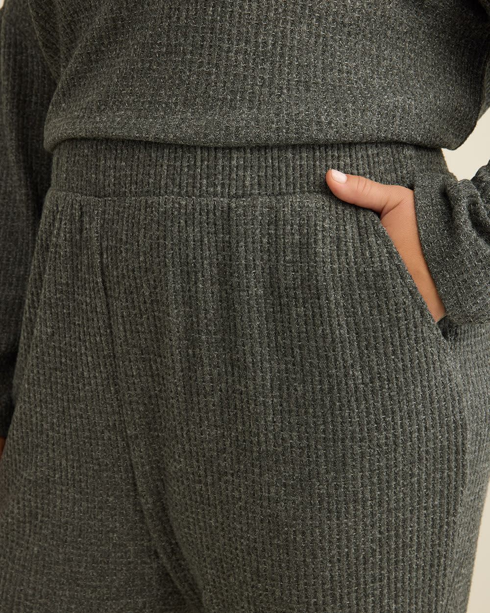 Pantalon de jogging en tricot gaufré brossé - ti Voglio Pantalon de jogging en tricot gaufré brossé - ti Voglio