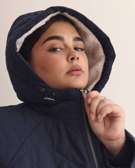 Manteau matelassé à capuche