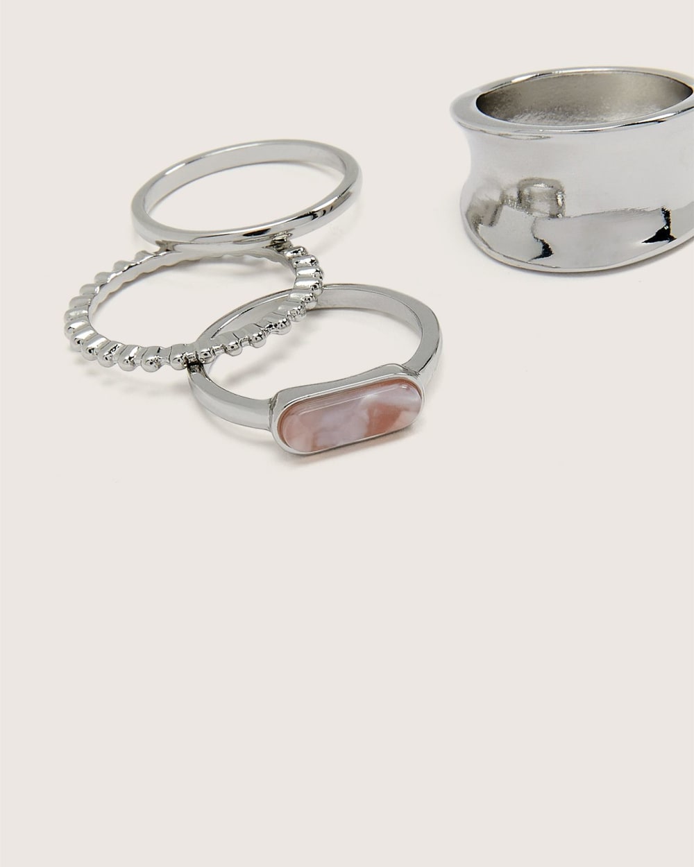 Assorted Rings, Set of 4
