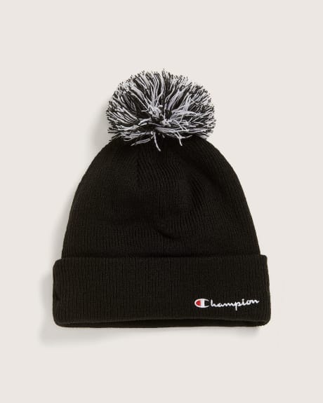 Sherpa-Lined Slouched Beanie With Pompom - Champion