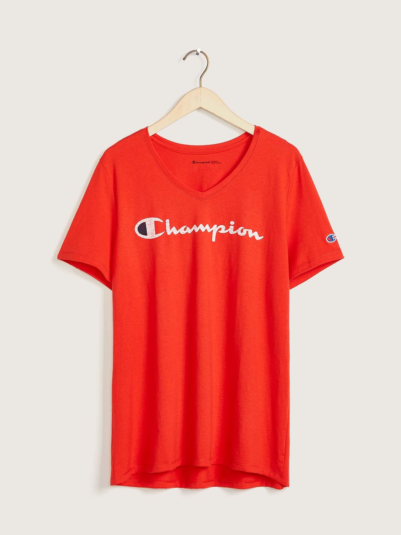 champion red tshirt