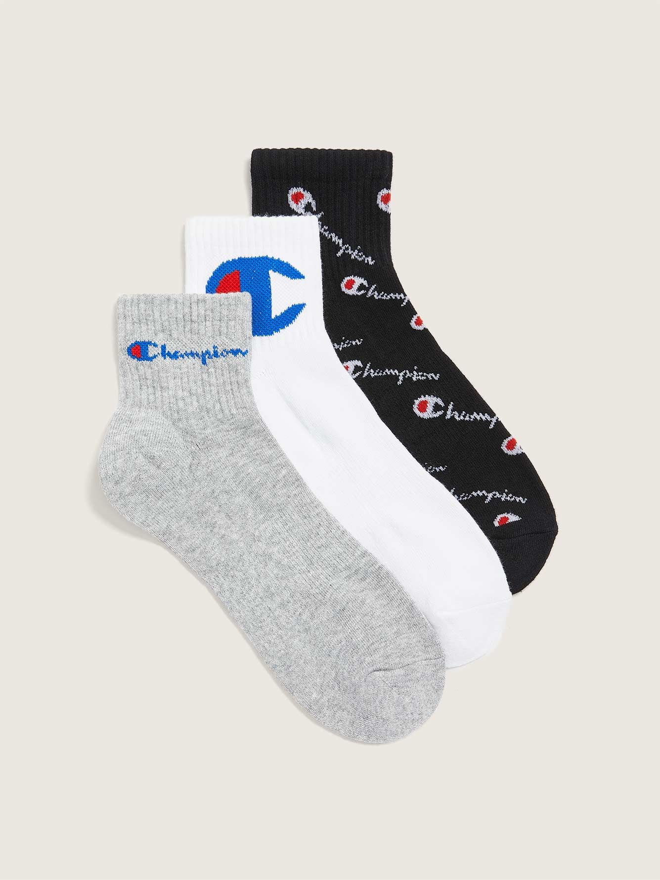 Logo Ankle Socks, 3 Pairs - Champion | Penningtons