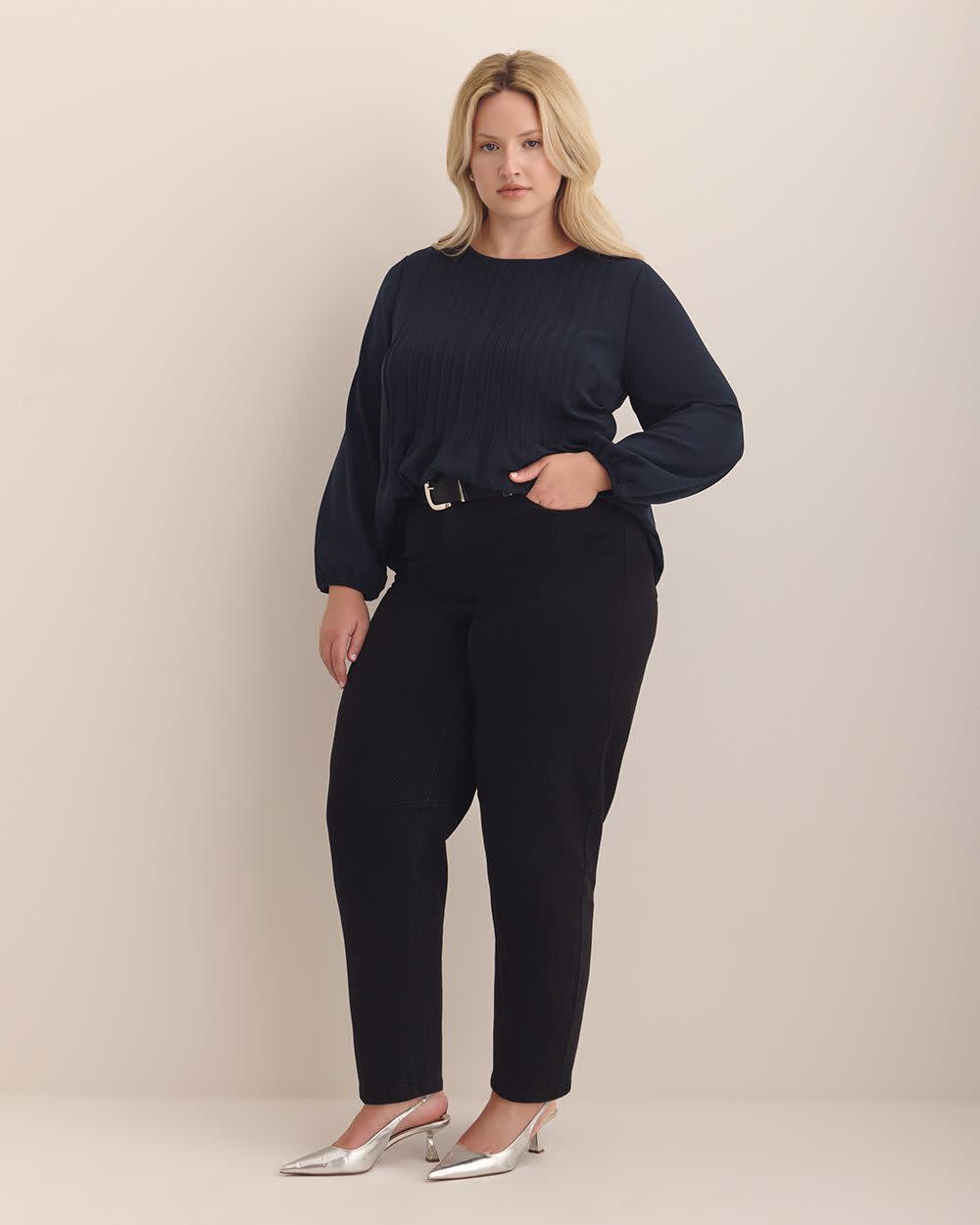 Pintuck Long-Sleeve Blouse Pintuck Long-Sleeve Blouse