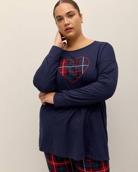 Ensemble-pyjama tunique et legging à carreaux - ti Voglio