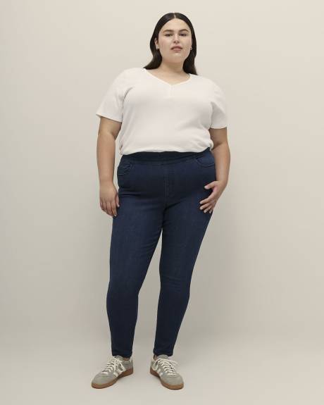 Skinny Leg Savvy Jeans, Dark Wash - d/C Jeans