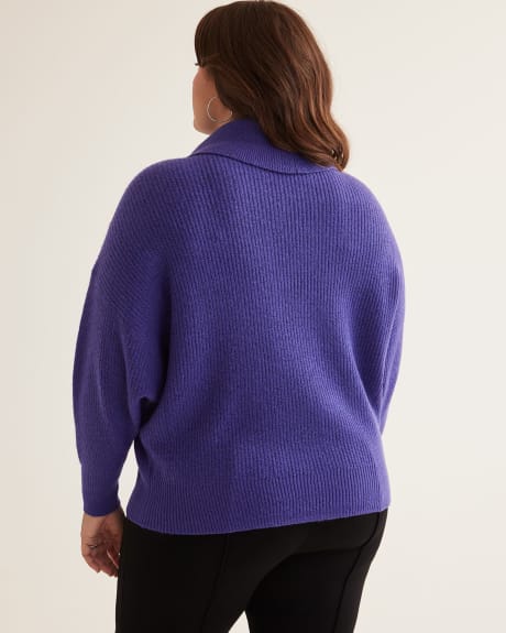Sweater with Long Dolman Sleeves