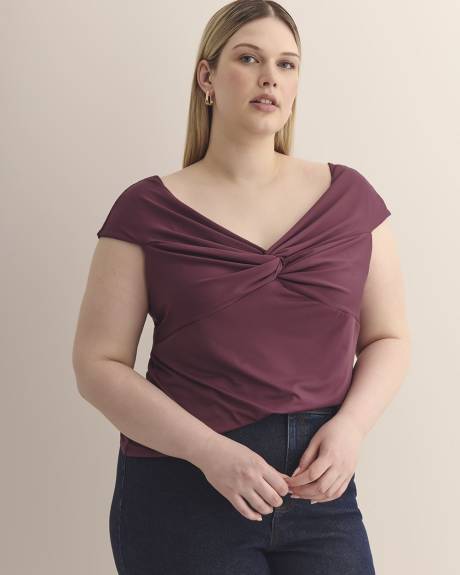 Twisted Off-the-Shoulder Top